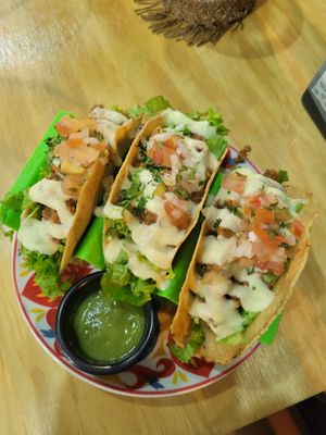 taquitos mexicanos at Vegarden in Medellin