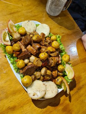 picada vegana at Vegarden in Medellin