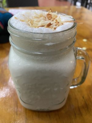 Coconut lemonade   at Vegarden in Medellin