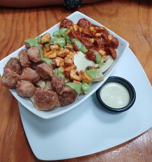 Papas paisas, 10/10 at Vegarden in Medellin