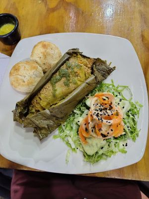 Tamal at Vegarden in Medellin