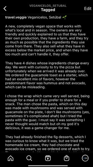   at Veganicelos in Setubal