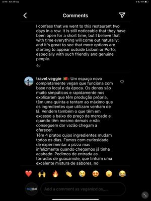   at Veganicelos in Setubal