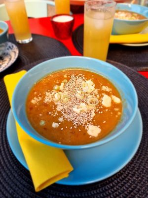 Soup of the day 2€  at Veganicelos in Setubal