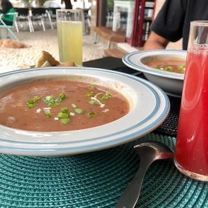 Soup of the day 2€  at Veganicelos in Setubal