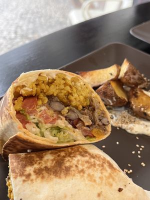 Burrito as dish of the day 7€  at Veganicelos in Setubal