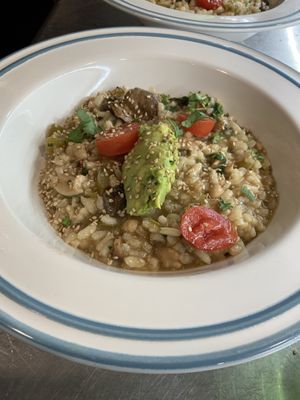 Vegan risotto just hits you better. This one is for 8€  at Veganicelos in Setubal