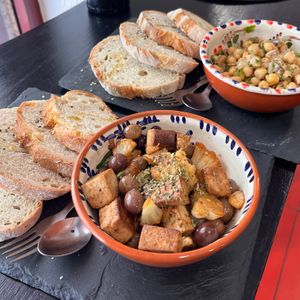 Entradas ~ starters  at Veganicelos in Setubal