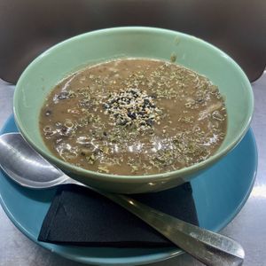 Soup of the day 2,5€  at Veganicelos in Setubal