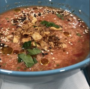 Soup of the day 2€  at Veganicelos in Setubal