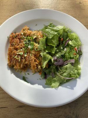 Tofu Espiritual - dish of the day  at Veganicelos in Setubal