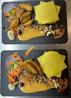 Burger prato  at Veganicelos in Setubal