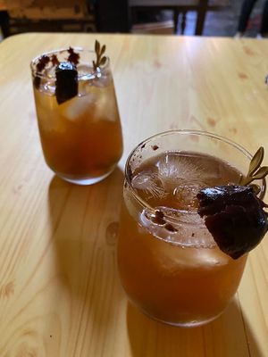 Nutmeg tea  at Neko Vegan House in Penang