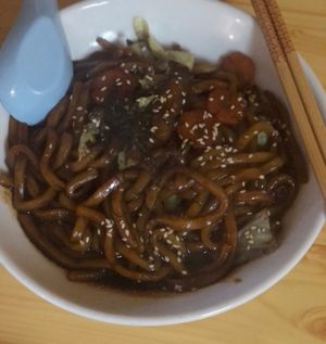 Fried noodles   at Neko Vegan House in Penang
