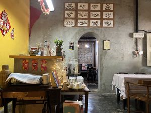 Inside dining area.  at Neko Vegan House in Penang