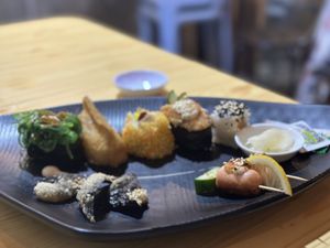 Platter for one - a real dream  at Neko Vegan House in Penang