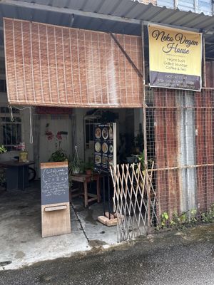 Might look a bit humble from the outside - but do t be fooled by that  at Neko Vegan House in Penang