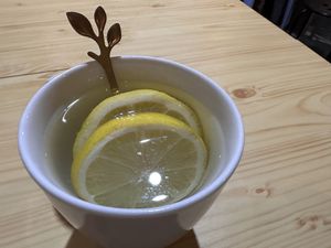 Lemon 🍋 water  at Neko Vegan House in Penang