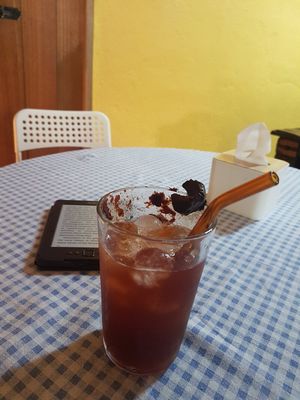 Nutmeg cold drink at Neko Vegan House in Penang