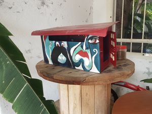 Outside at Neko Vegan House in Penang