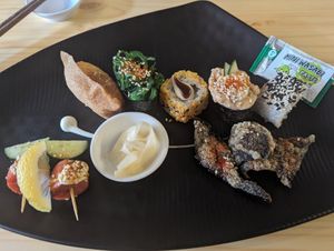 Sushi for one at Neko Vegan House in Penang