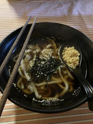 Udon noodles  at Neko Vegan House in Penang