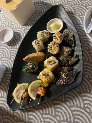 Sushi plattern for 2  at Neko Vegan House in Penang