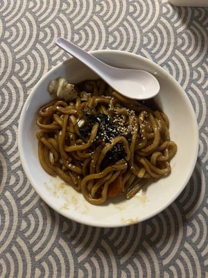 Udon noodles  at Neko Vegan House in Penang