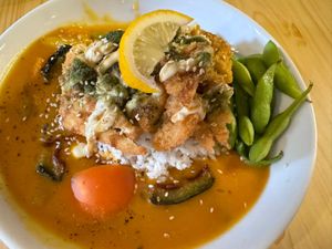 UMAMI KABOCHA CURRY RICE  at Neko Vegan House in Penang