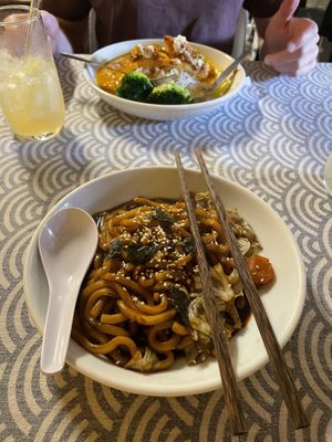 Udon noodle  at Neko Vegan House in Penang