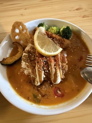 Curry Rice  at Neko Vegan House in Penang