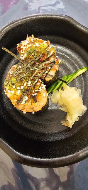 Spicy 'tuna' sushi at Neko Vegan House in Penang