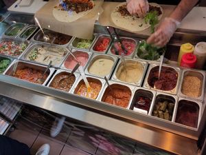 Bowl/roll ingredients (1/2) at Tasty in Osnabrueck