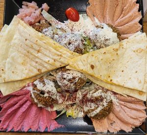 Falafel Teller at Tasty in Osnabrueck