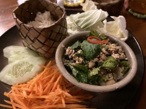 Tofu larb (on specials menu)  at Natnat Thai Comfort Food in Amed