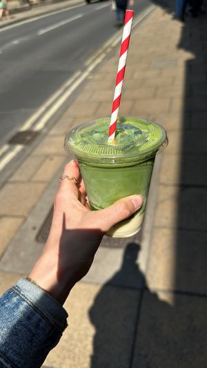 Iced Matcha Latte   at Brew & Brownie in York