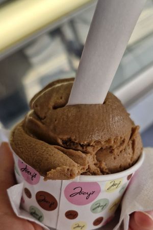 Salted caramel at Joeys in Ilfracombe