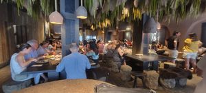 Busy but tables available at Honest Greens - Gran Via in Madrid