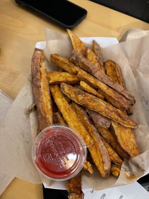 Sweet potato fries!  at G-Monkey in West Hartford