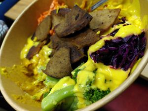 Selbstzusammengestellt mit Kebap (vegan) at Gustav Grün in Osnabrueck