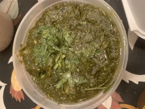 Aloo saag  at It's taste of India in Desert Hot Springs