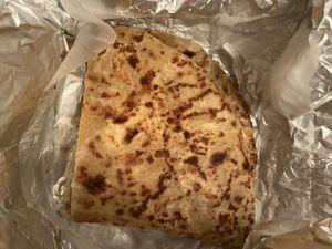 Aloo paratha  at It's taste of India in Desert Hot Springs