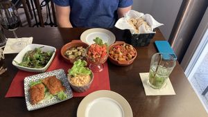 Pamplona 🧀,  Nàjera 🌱, Oviedo🌱, Hiero 🌱, Madrid 🍤, Valencia🥟  at Casa Nordica in Sassnitz