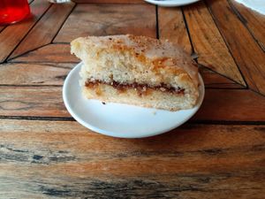 Almond hazelnut cake 🥰 at l'Autre Rive in Berrien