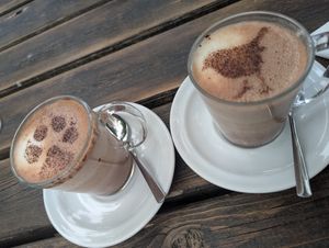 Chocolat chaud at l'Autre Rive in Berrien