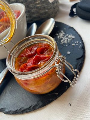 Peperoni in agrodolce  at Trattoria Nelle Vigne in Diano Dalba