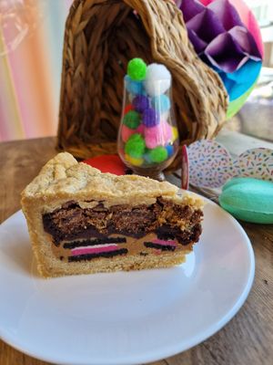 One of the many different cookie pies baked weekly at Sugar Noms in Redcar