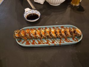 Tempura sushi at The Vegan Shack in Panglao