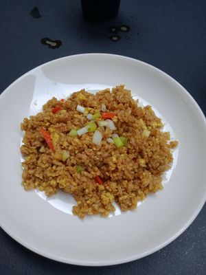 Rice adobo at The Vegan Shack in Panglao