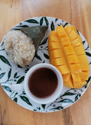 Mango sticky rice at The Vegan Shack in Panglao